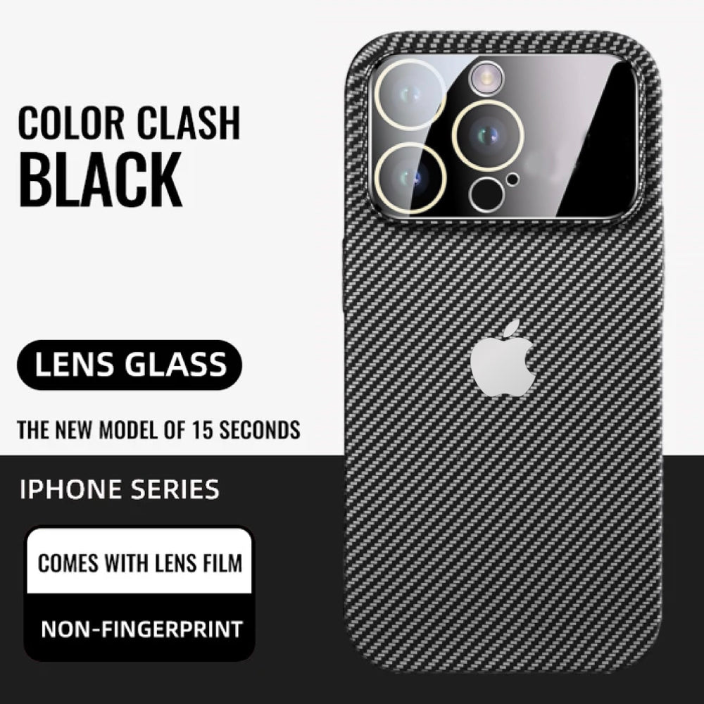 Carbon iPhoneCase Shipmycase Asher-Black iPhone 15 PRO MAX Without