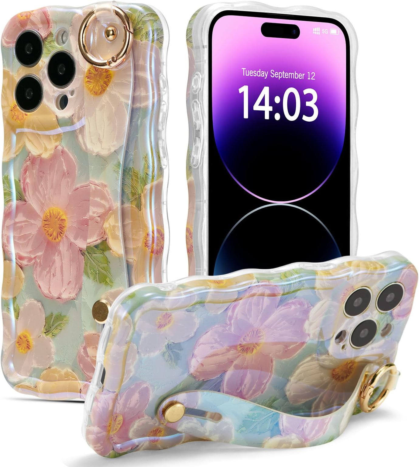 🔥Promoción de último día 49 % de descuento - Exquisita funda para teléfono con pintura al óleo colorida para iPhone 