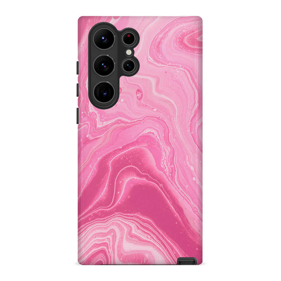 Pink romance  | Classy Marble Case Customize Phone Case shipmycase Galaxy S24 Ultra BOLD (ULTRA PROTECTION) 