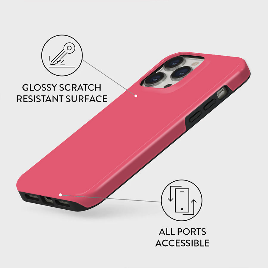 Pure Rouge Pink | Pure Color Classic Case Customize Phone Case shipmycase   