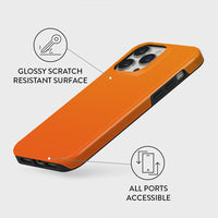 Pure Energetic Orange | Pure Color Classic Case Customize Phone Case shipmycase   