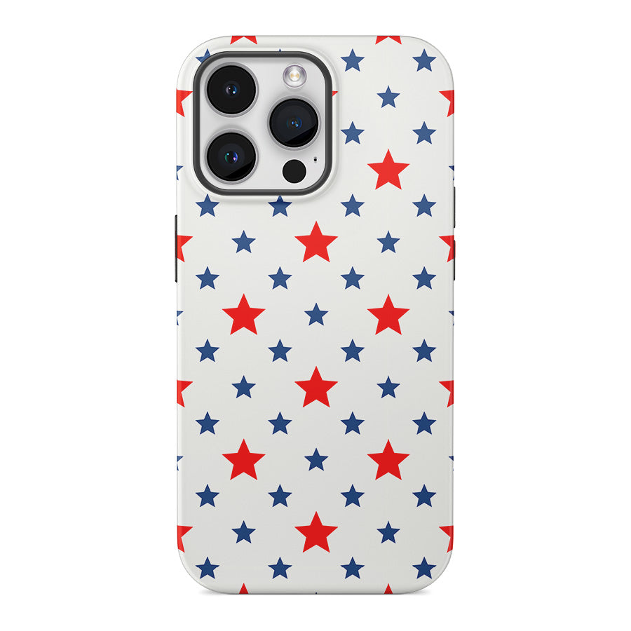 Stars Shine | Blue & Red Stars Case Customize Phone Case shipmycase iPhone 15 Pro Max BOLD (ULTRA PROTECTION) 