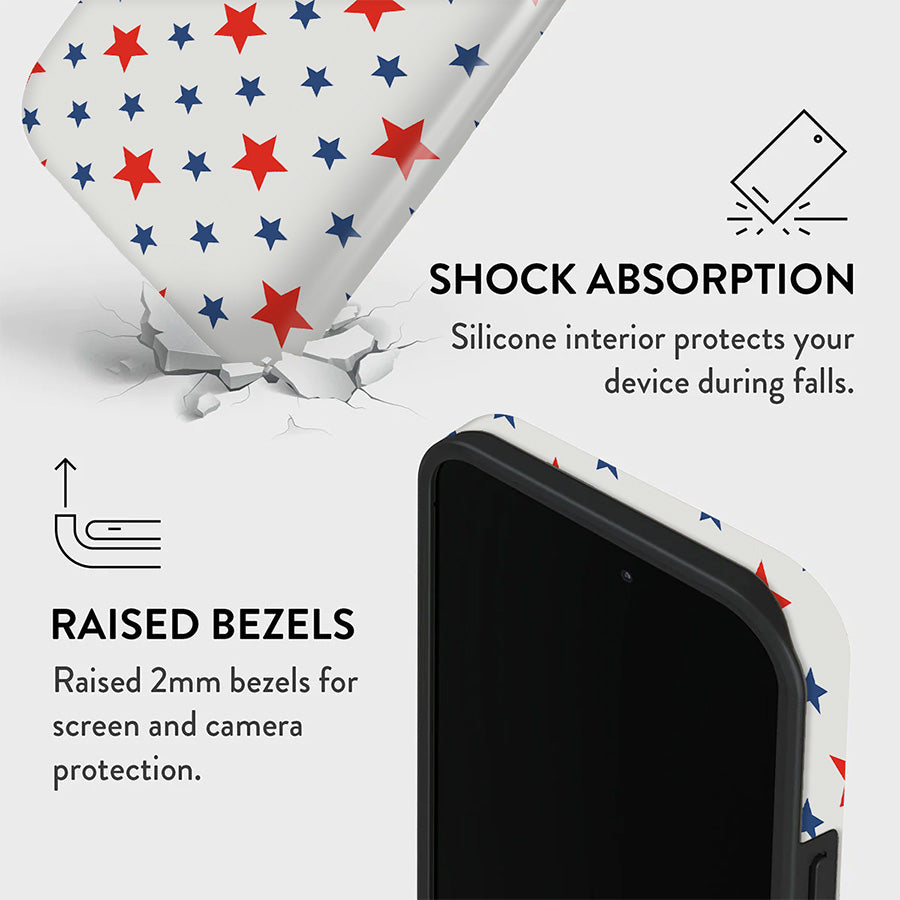 Stars Shine | Blue & Red Stars Case Customize Phone Case shipmycase   