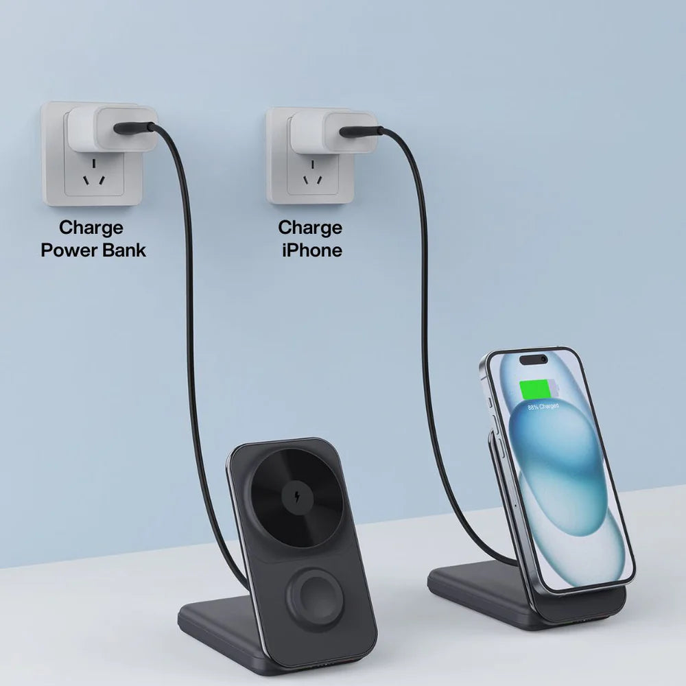 3 in 1 PowerBank for Apple Built-In Charging Cables