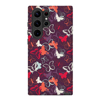 Butterfly Printing | Retro Animal Case Customize Phone Case shipmycase Galaxy S24 Ultra BOLD (ULTRA PROTECTION) 