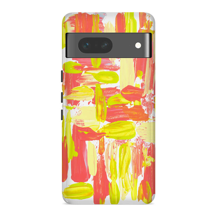 Burning Oil Painting | Abstract Retro Case Customize Phone Case shipmycase Google Pixel 7 Pro BOLD (ULTRA PROTECTION) 