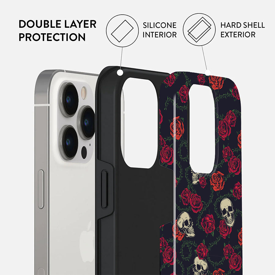 Flowers & Skulls | Retro Floral Case Customize Phone Case shipmycase   