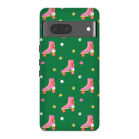 Pink Skates | Retro Y2K Case Customize Phone Case shipmycase Google Pixel 8 Pro BOLD (ULTRA PROTECTION) 