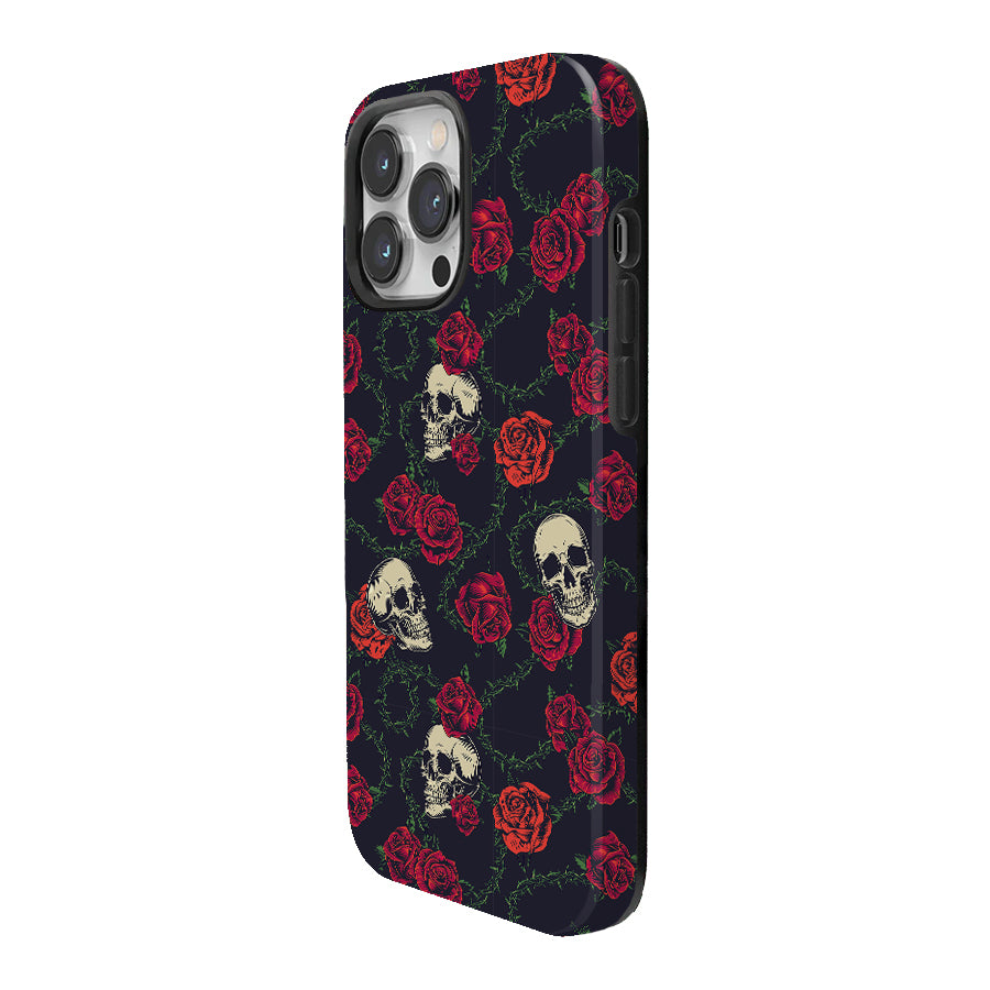 Flowers & Skulls | Retro Floral Case Customize Phone Case shipmycase   