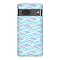 Blue Wave | Abstract Retro Case Customize Phone Case shipmycase Google Pixel 7 Pro BOLD (ULTRA PROTECTION) 