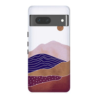 Sun & Mountains | Abstract Retro Case Customize Phone Case shipmycase Google Pixel 8 Pro BOLD (ULTRA PROTECTION) 