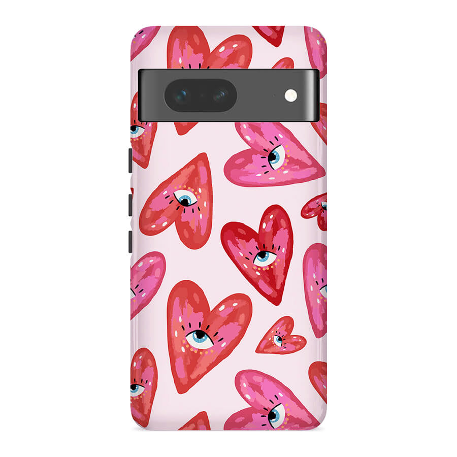 Heart Eye | Retro Y2K Case Customize Phone Case shipmycase Google Pixel 8 Pro BOLD (ULTRA PROTECTION) 