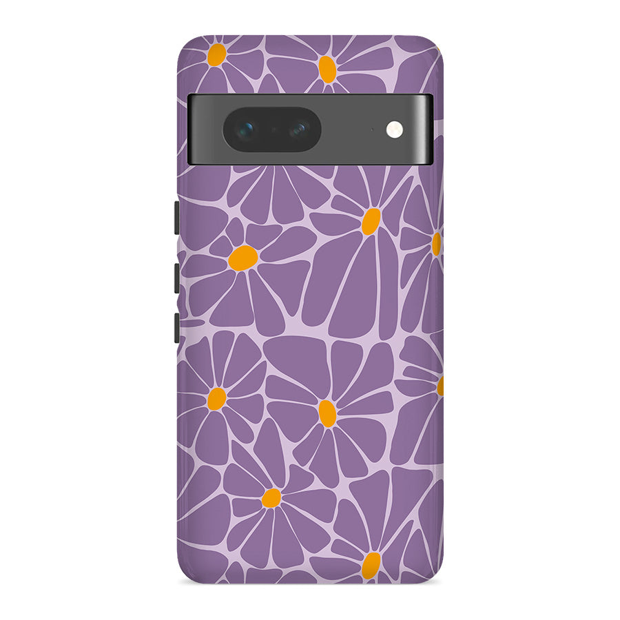 Purple Abstract Flowers | Retro Y2K Case Customize Phone Case shipmycase Google Pixel 8 Pro BOLD (ULTRA PROTECTION) 