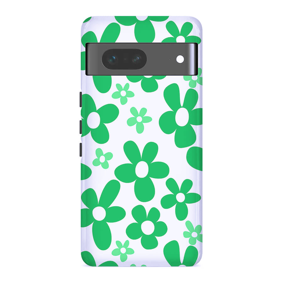 Green Flowers | Retro Y2K Case Customize Phone Case shipmycase Google Pixel 8 Pro BOLD (ULTRA PROTECTION) 