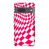Red Plaid | Abstract Retro Case Customize Phone Case shipmycase Google Pixel 8 Pro BOLD (ULTRA PROTECTION) 