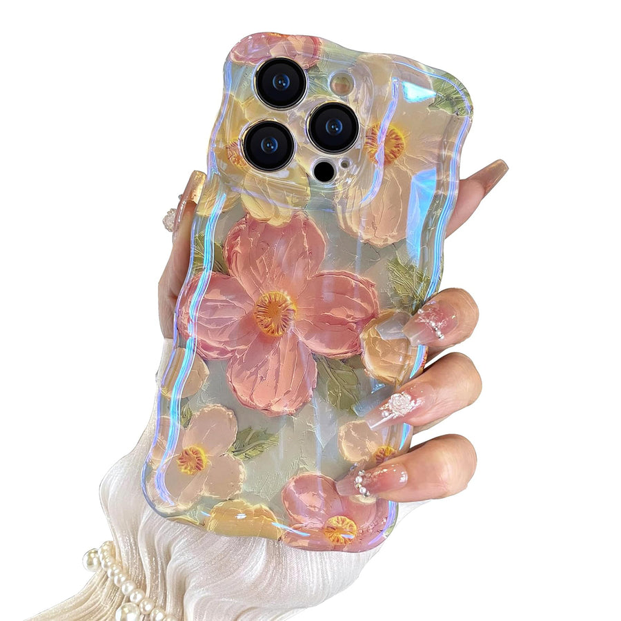 🔥Promoción de último día 49 % de descuento - Exquisita funda para teléfono con pintura al óleo colorida para iPhone 