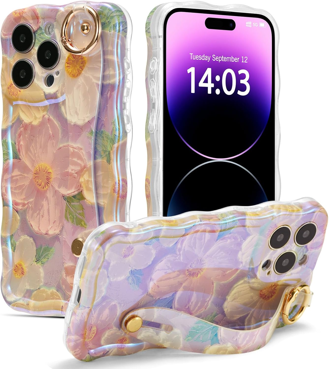 🔥Promoción de último día 49 % de descuento - Exquisita funda para teléfono con pintura al óleo colorida para iPhone 