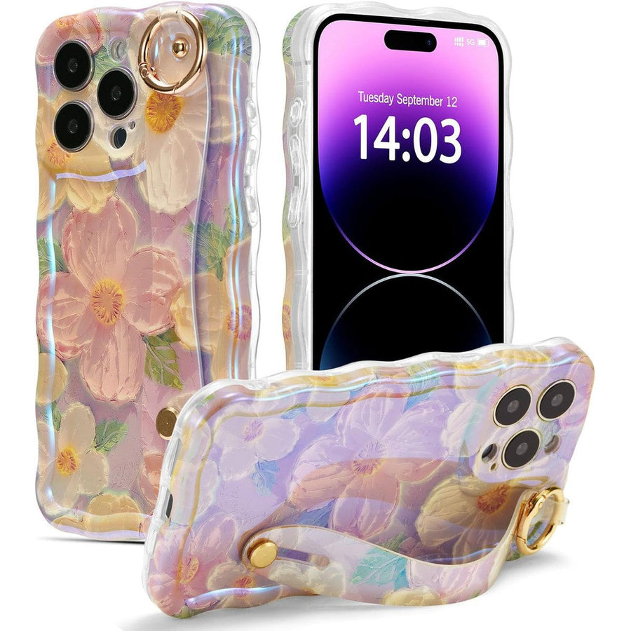 🔥Promoción de último día 49 % de descuento - Exquisita funda para teléfono con pintura al óleo colorida para iPhone 