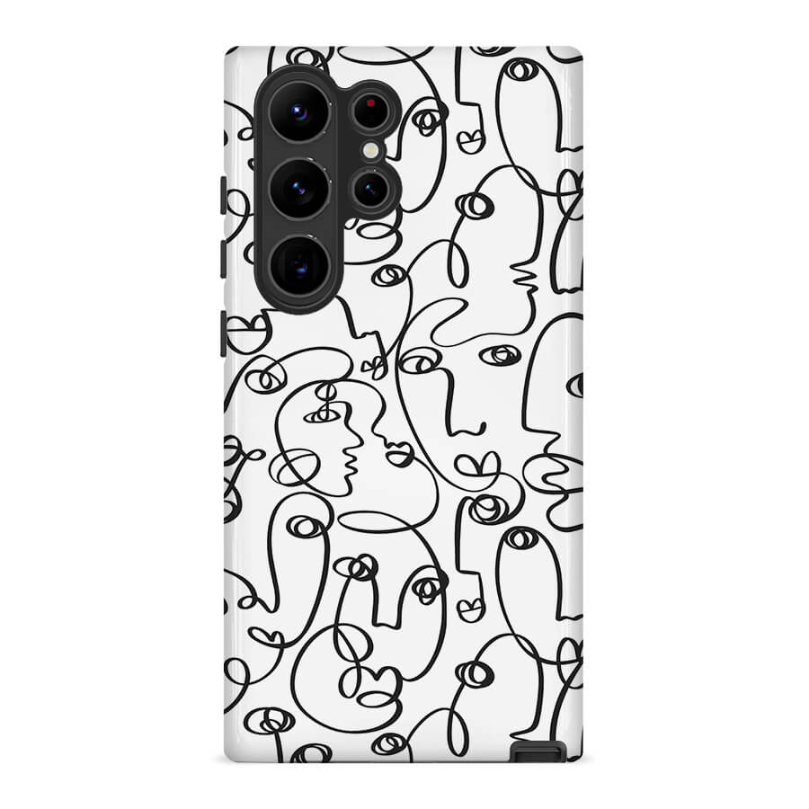 Abstract face | Abstract Case Customize Phone Case shipmycase Galaxy S23 Ultra BOLD (ULTRA PROTECTION) 