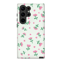 Alpha Flower | Retro Floral Case Customize Phone Case shipmycase Galaxy S23 Ultra BOLD (ULTRA PROTECTION) 