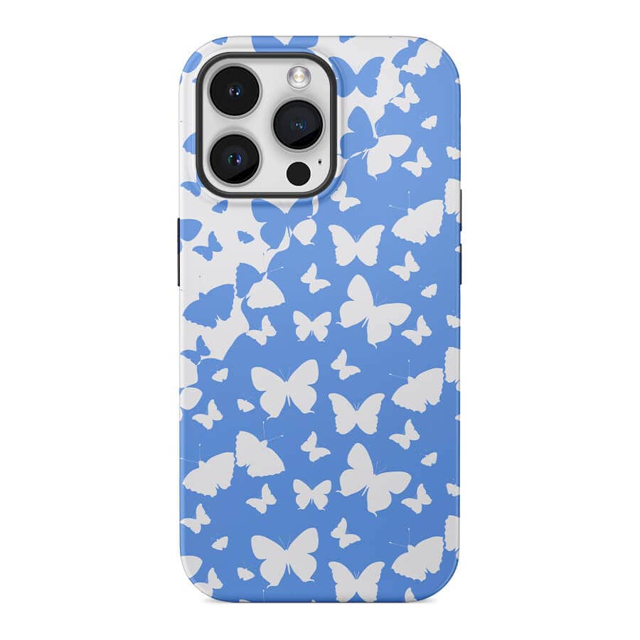 Blue Sky Butterfly | Retro Y2K Case Customize Phone Case shipmycase iPhone 15 Pro Max BOLD (ULTRA PROTECTION) 