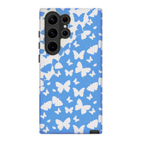 Blue Sky Butterfly | Retro Y2K Case Customize Phone Case shipmycase Galaxy S24 Ultra BOLD (ULTRA PROTECTION) 