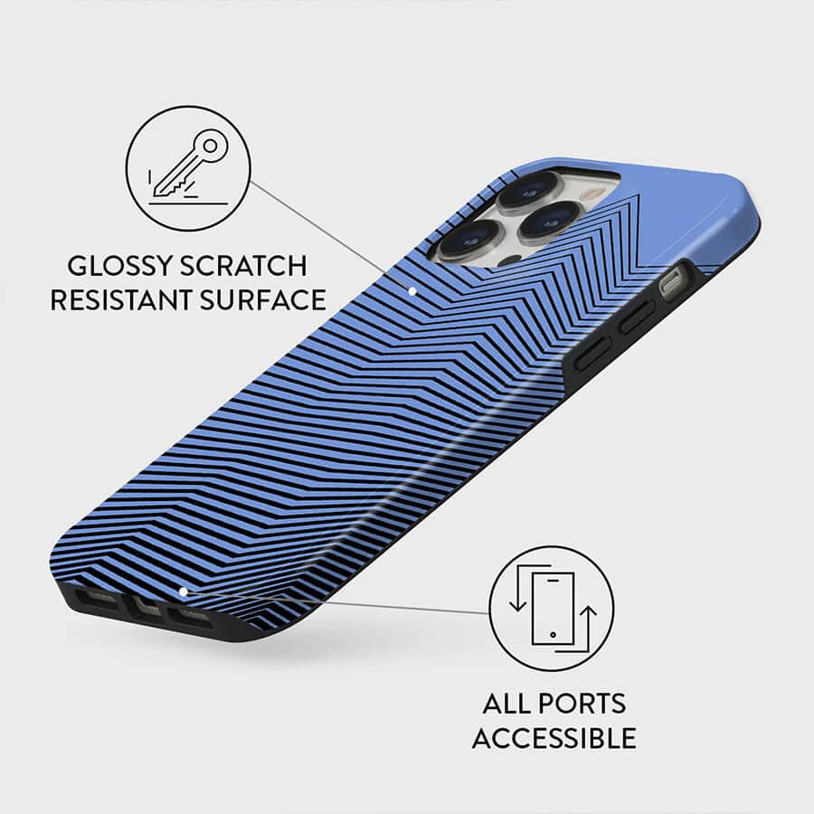 Blue Engraving | Abstract Retro Case Customize Phone Case shipmycase   