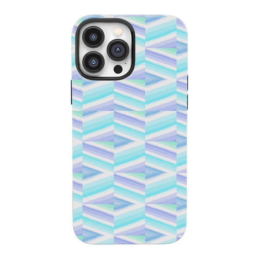 Blue Wave | Abstract Retro Case Customize Phone Case shipmycase iPhone 15 Pro Max BOLD (ULTRA PROTECTION) 