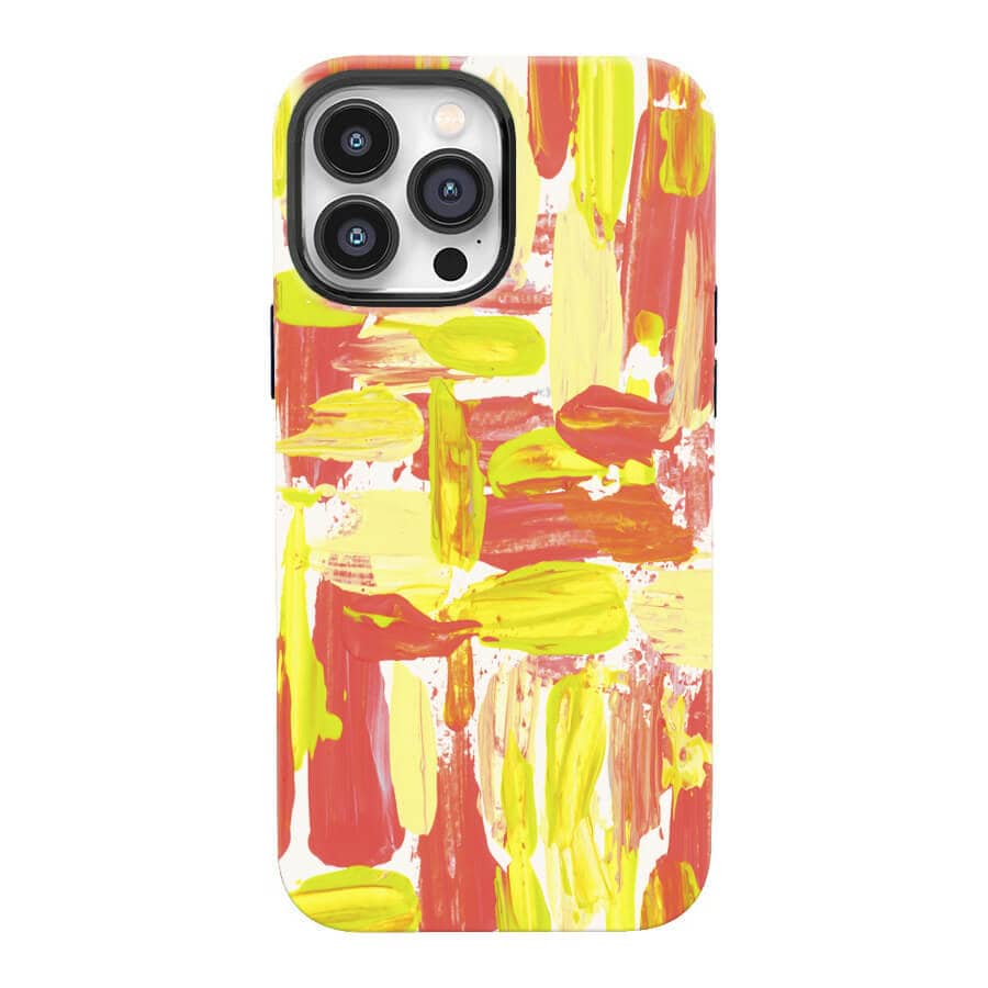 Burning Oil Painting | Abstract Retro Case Customize Phone Case shipmycase iPhone 15 Pro Max BOLD (ULTRA PROTECTION) 