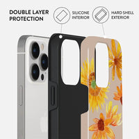 Chrysanthemum & Sunflower | Retro Floral Case Customize Phone Case shipmycase   