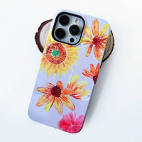 Chrysanthemum & Sunflower | Retro Floral Case Customize Phone Case shipmycase   