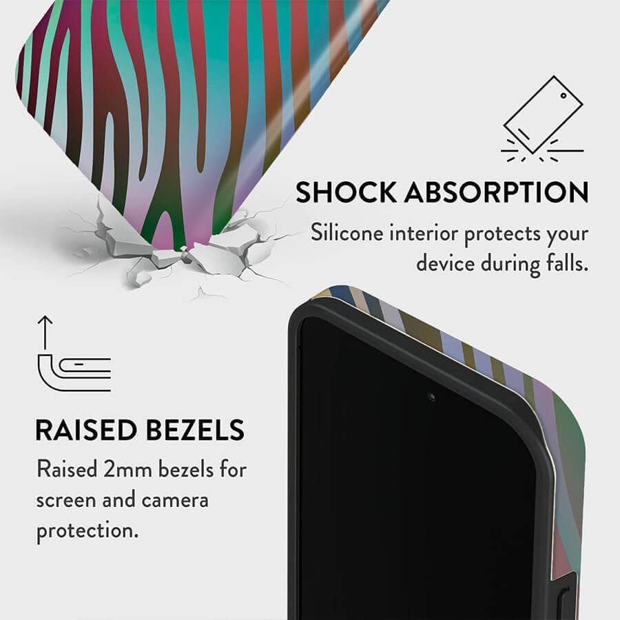 Colorful Zebra | Abstract Retro Case Customize Phone Case shipmycase   