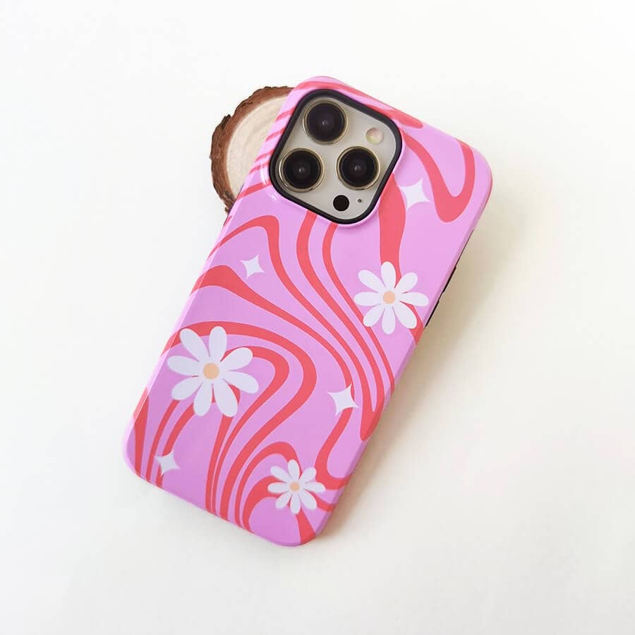 Cream Flower Abstract | Retro Floral Case Customize Phone Case shipmycase   