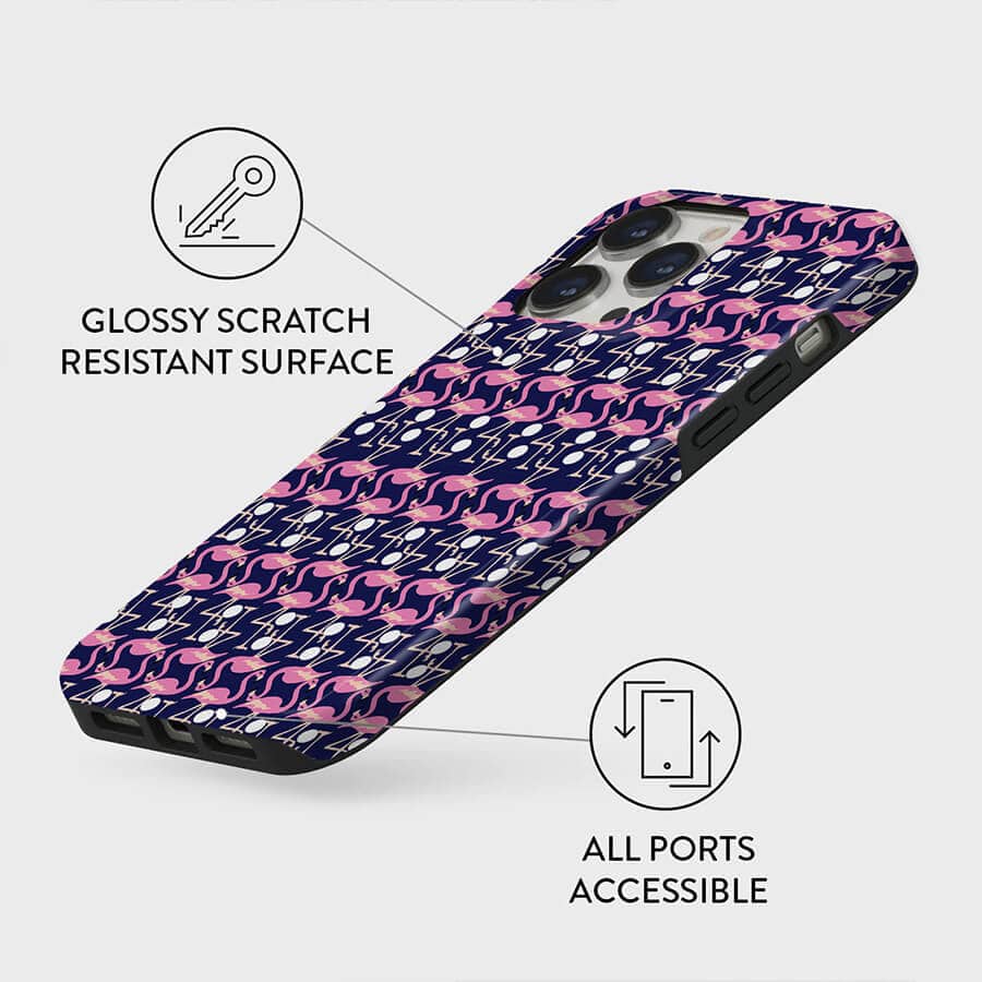 Flamingo | Abstract Retro Case Customize Phone Case shipmycase   