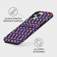 Flamingo | Abstract Retro Case Customize Phone Case shipmycase   