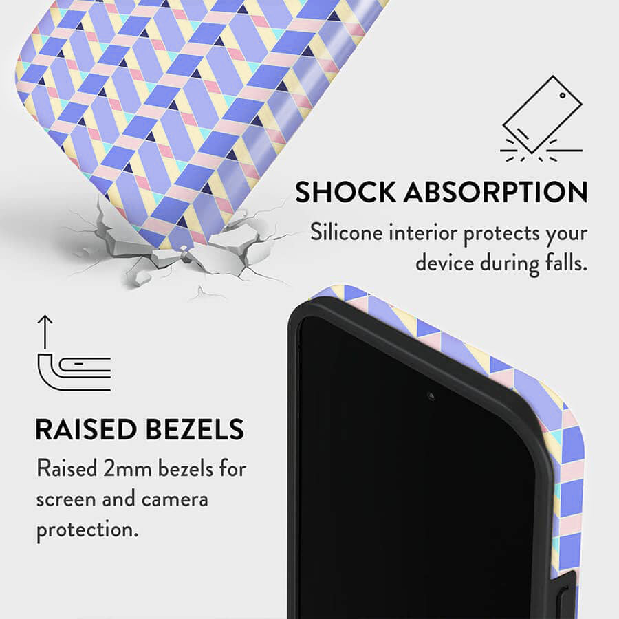 Fuchsia Waves | Abstract Retro Case Customize Phone Case shipmycase   