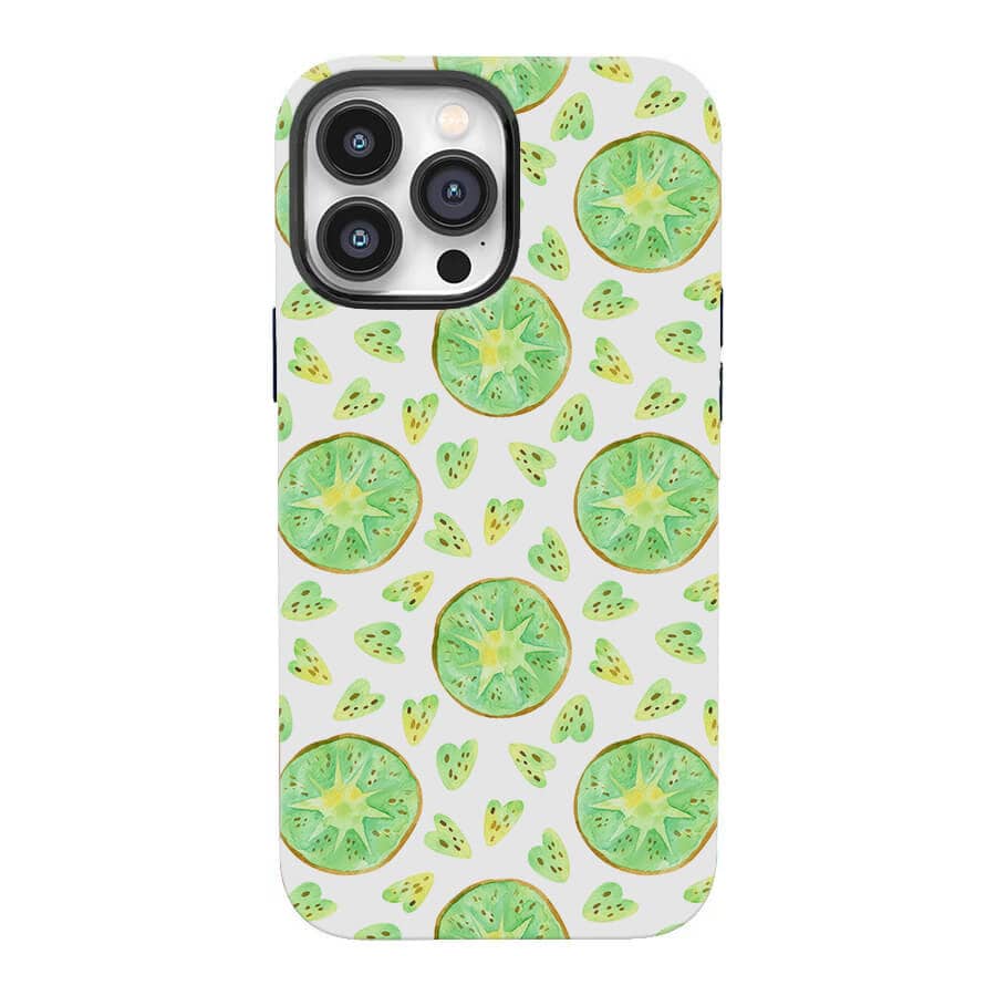 Green Kiwi X |  Fruit Season Customize Phone Case shipmycase iPhone 15 Pro Max BOLD (ULTRA PROTECTION) 