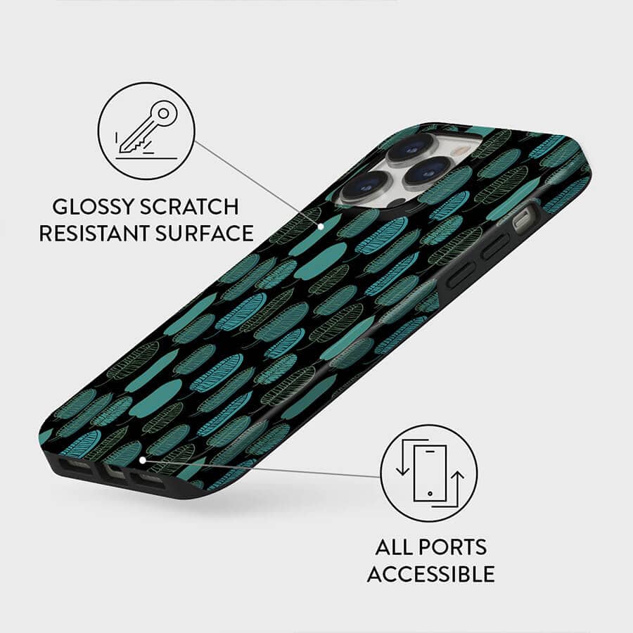 Green Leaves | Retro Floral Case Customize Phone Case shipmycase   