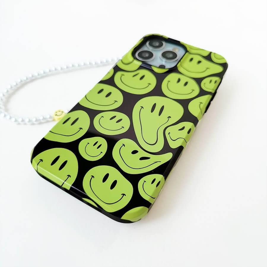 Green Smiley Face | Retro Y2K Case Customize Phone Case shipmycase   