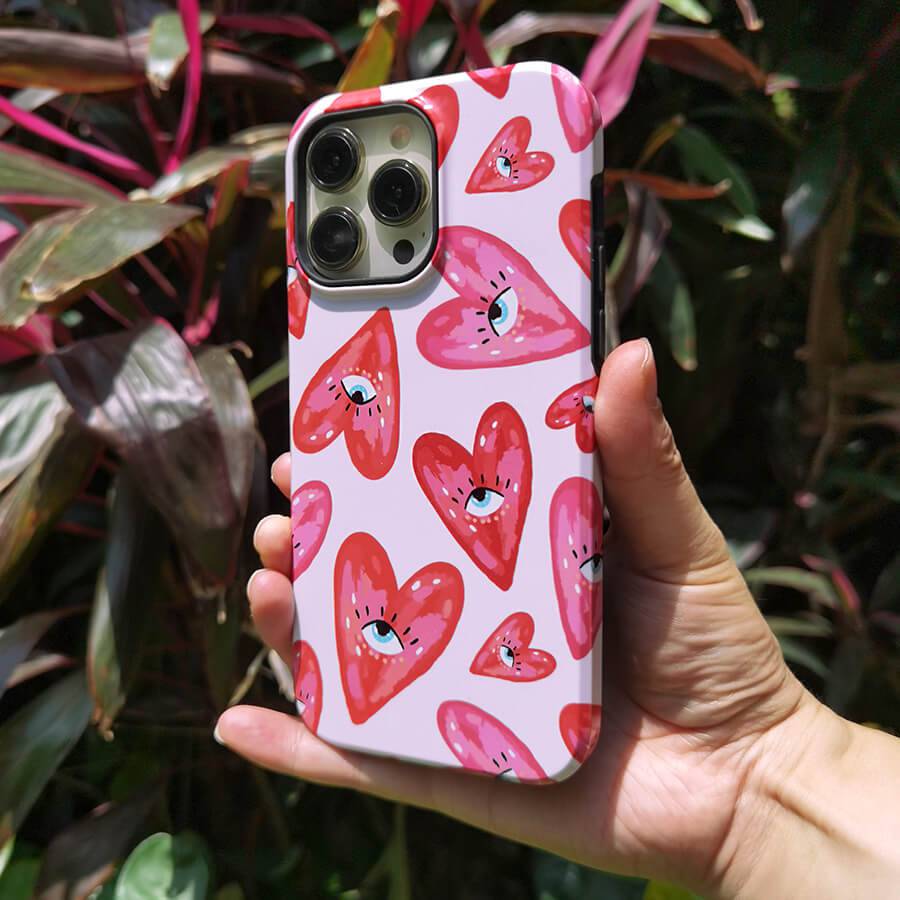 Heart Eye | Retro Y2K Case Customize Phone Case shipmycase   