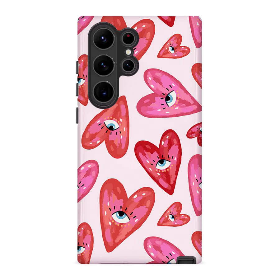 Heart Eye | Retro Y2K Case Customize Phone Case shipmycase Galaxy S24 Ultra BOLD (ULTRA PROTECTION) 