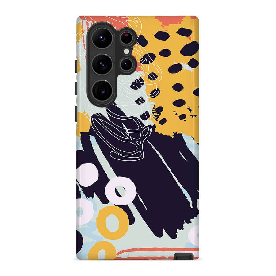 Irregular Oil Painting | Abstract Retro Case Customize Phone Case shipmycase Galaxy S23 Plus BOLD (ULTRA PROTECTION) 