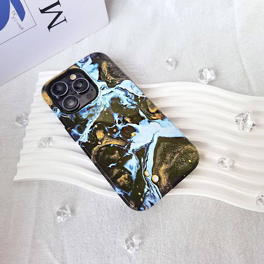 Northern Lights | Classy Marble Case Customize Phone Case shipmycase   