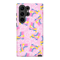 Pink Skates | Retro Y2K Case Customize Phone Case shipmycase Galaxy S24 Ultra BOLD (ULTRA PROTECTION) 