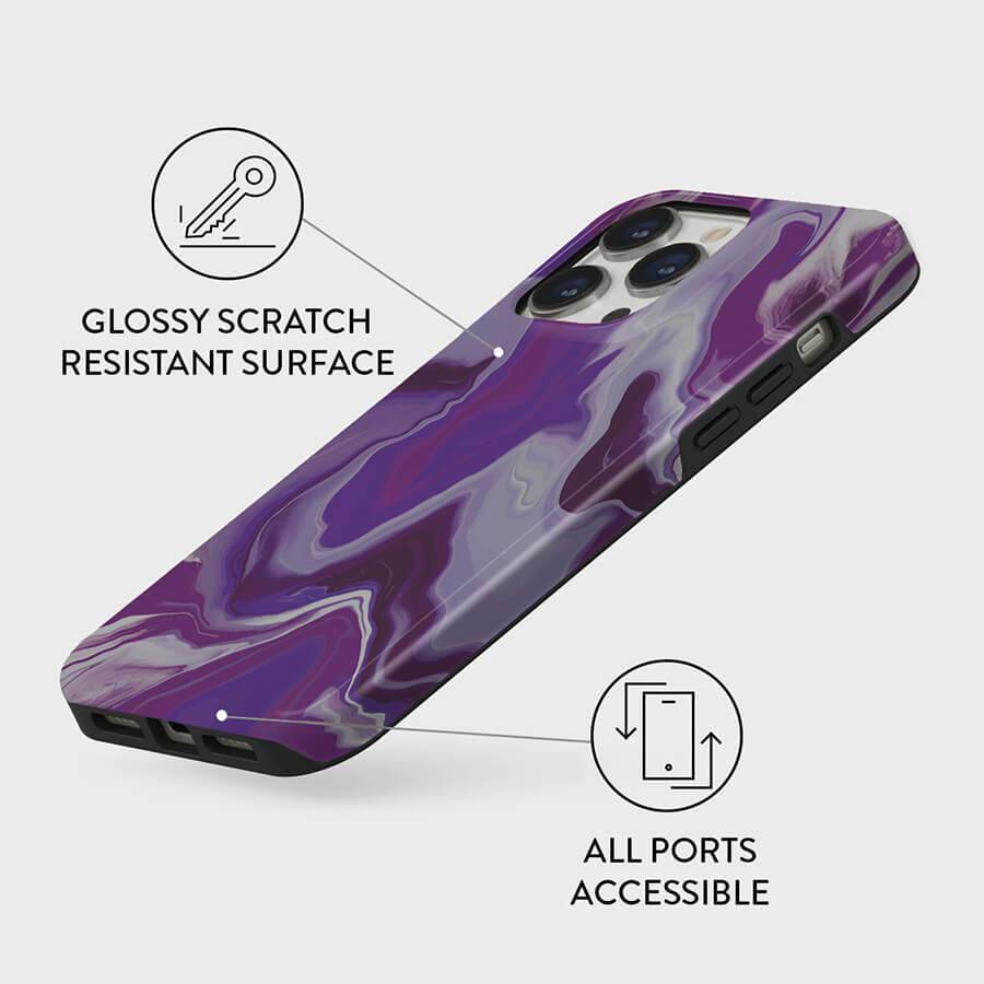 Pretty in Purple | Classy Marble Case Customize Phone Case shipmycase   