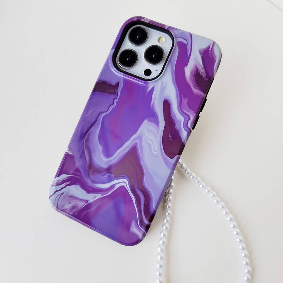 Pretty in Purple | Classy Marble Case Customize Phone Case shipmycase   