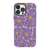 Purple Abstract Flowers | Retro Y2K Case Customize Phone Case shipmycase iPhone 15 Pro Max BOLD (ULTRA PROTECTION) 