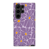 Purple Abstract Flowers | Retro Y2K Case Customize Phone Case shipmycase Galaxy S23 Plus BOLD (ULTRA PROTECTION) 