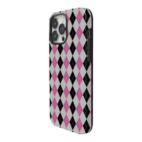 Retro Gray Powder Plaid | Abstract Retro Case Customize Phone Case shipmycase   