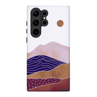 Sun & Mountains | Abstract Retro Case Customize Phone Case shipmycase Galaxy S24 Ultra BOLD (ULTRA PROTECTION) 